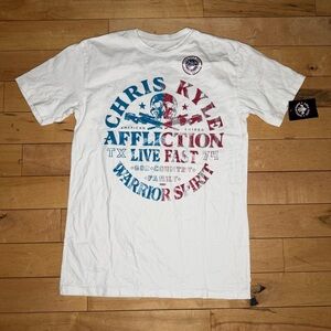 Chris Kyle Affliction T-Shirt Men S American Sniper Texas Short Sleeved Top